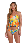Sunshine 79 Women's Midkini Bikini Swimsuit Top Multi Size 14