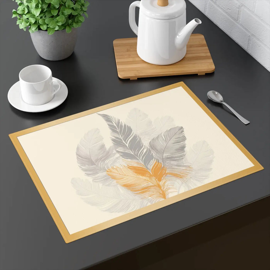 Vibrant Cotton Placemats - Bold Feather Home Decor - Dipaliz