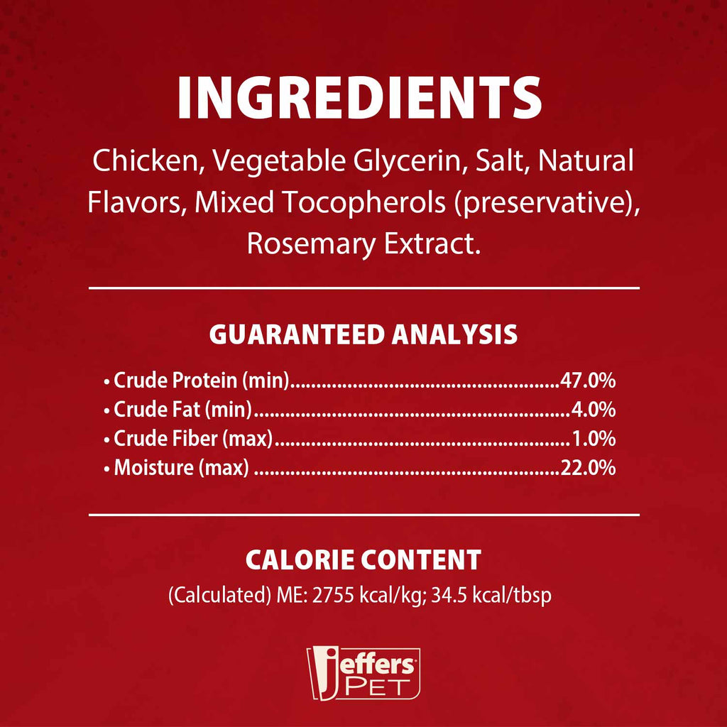 Jeffers Chicken Jerky Healthy Dog Treats, 24 oz - 100% Natural, Grain-free, Gluten-free, Made in USA